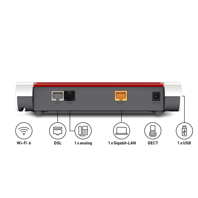 Cavo DSL IP VDSL ADSL Bianco 20 M FritzBox EasyBox Speedport TAE RJ45 - Foto 6